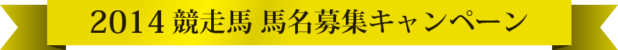 馬名募集！